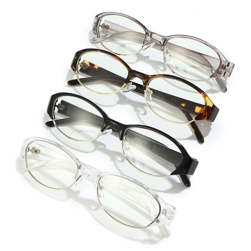 2026 New Model Unique Oval Niche Eyeglass For Men Women, Fashionable And Artistic Retro Non-Prescription Glasses Frames - view 3