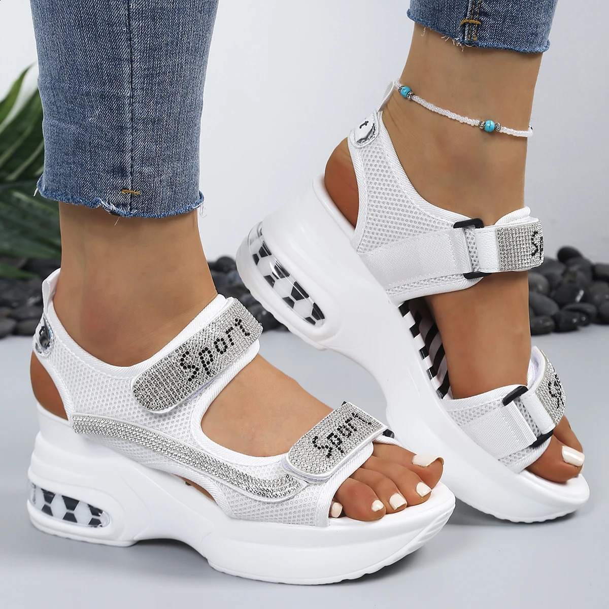 Summer Round Toe Thick Sole Comfortable Casual Sandals Fashionable and Elegant Sexy High Heel for Women 260626 - view 5