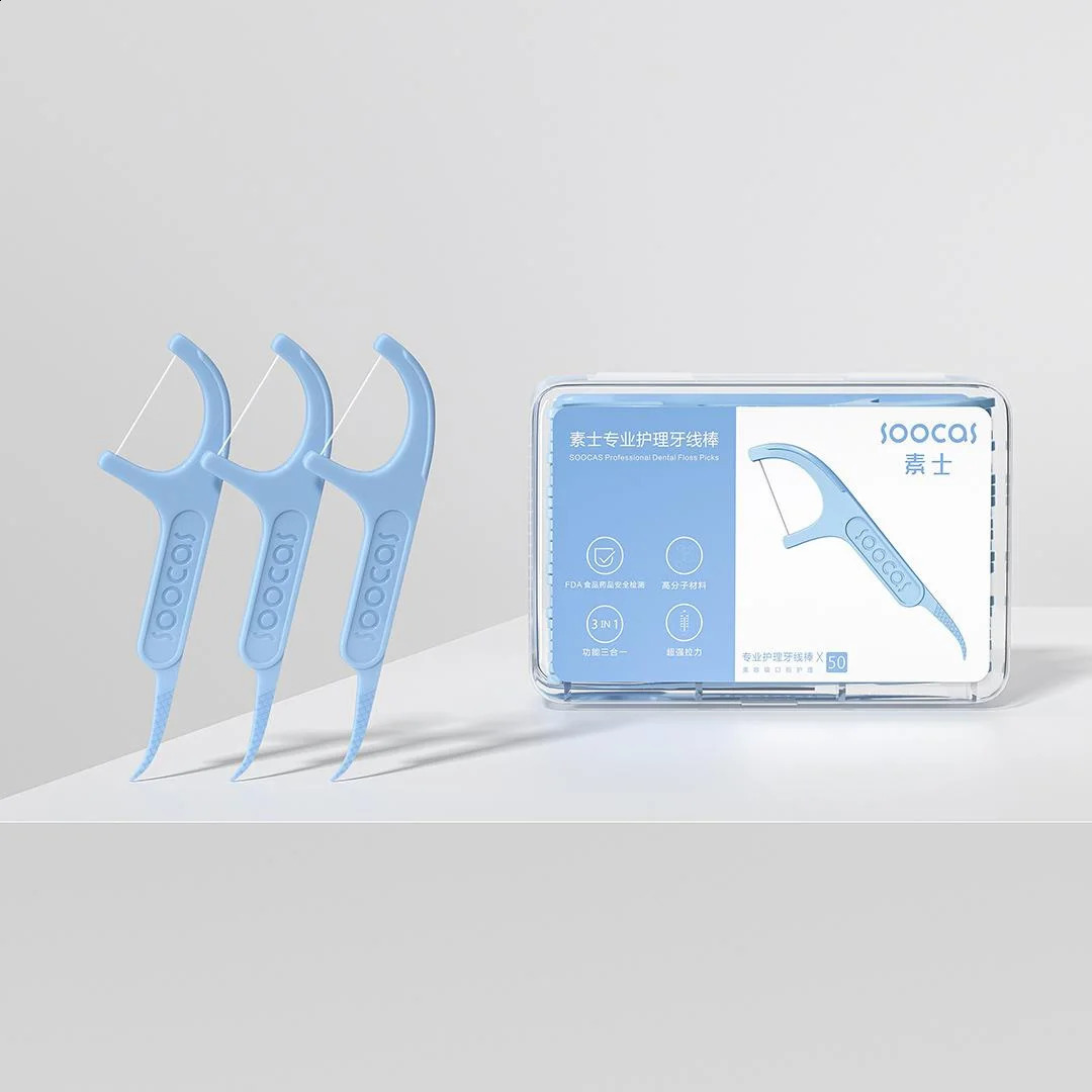 300pcs SOOCAS Professional Dental Flosser Ergonomic n Food GradeOld Versions Delivered Randomly 260626 - view 4