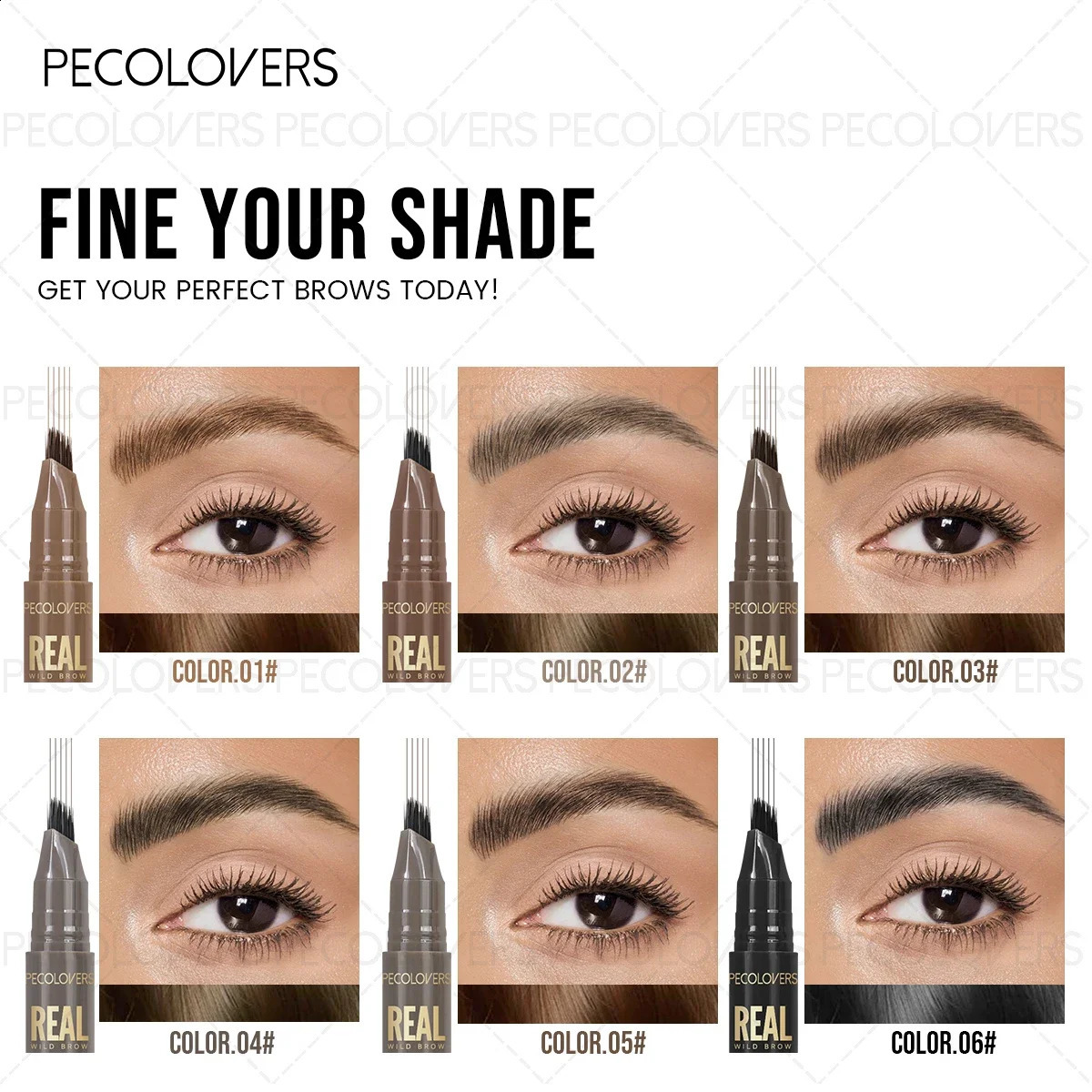 1PC Liquid Eyebrow Pencil - Multi-Function Hairline Filling Ideal for Holiday Makeup Christmas 260626 - view 3
