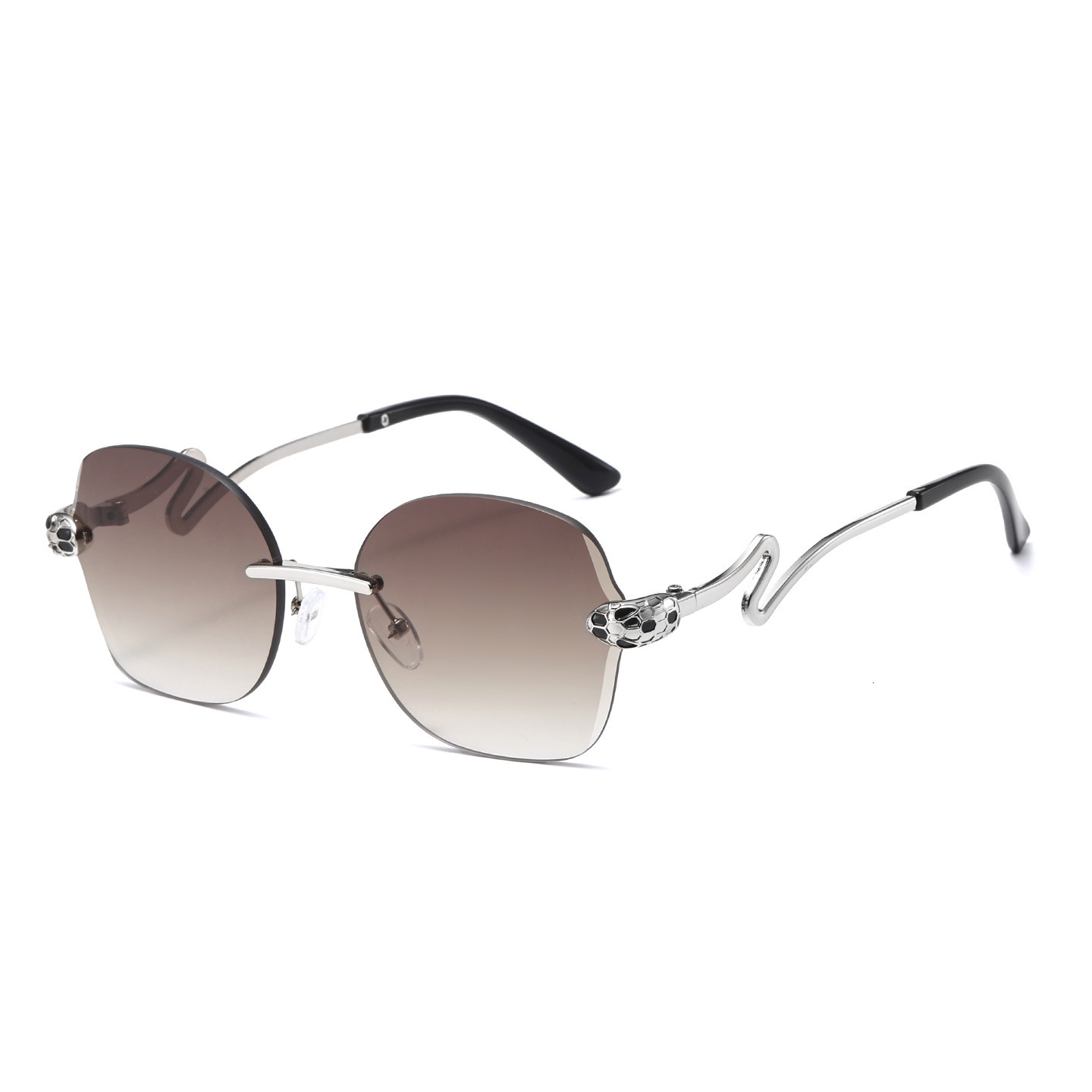 2026 New Frameless Distinctive Trendy UV Protection Glasses, Fashionable And Stylish For Runway Shows - view 5