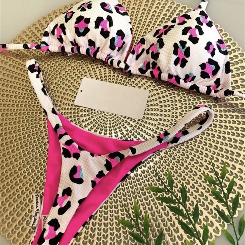 Swimwear Women Cute Cherry Print Brazilian Thong Bikini Set Sexy Swimsuit Two Pieces Bathing Suit 2023 Beach Wear y260615