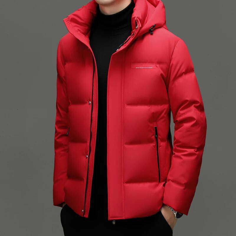 Real 85% Men 2025 Winter Warm Puffer Coat Luxury Hood Thermal Outdoor Jacket Goose Down Parkas Zipper Clothes W260626 - view 4