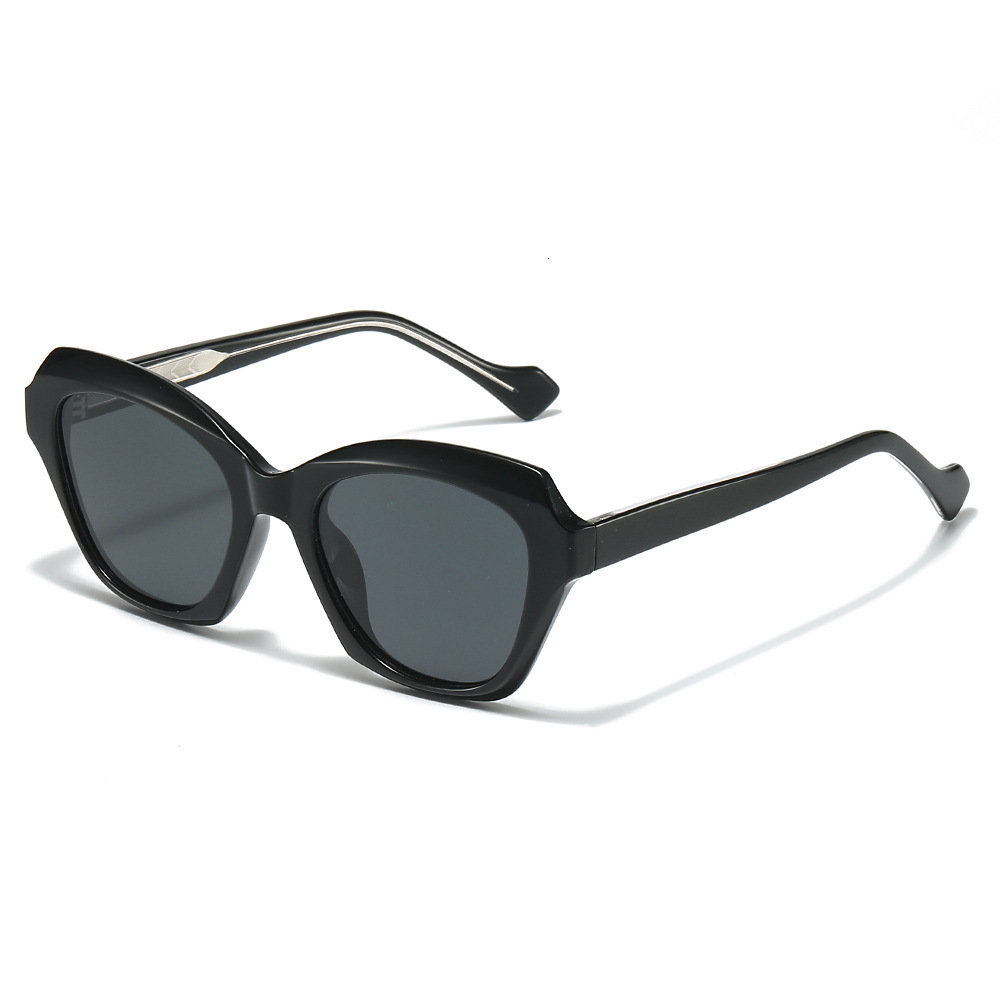 New Large-Frame Cat-Eye Polarized Premium Sunglasses, European And American Fashion, Pin-Inserted Acetate Legs, TR Frame Sunglasses - view 6