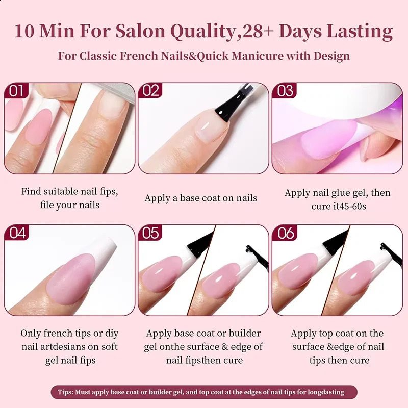 150Pcs/Box Acrylic Press on Nails Full Cover Fake False Tips Soft Gel Extension T-shaped Oval Capsule Almond Sculpted Salon DIY 260626 - view 7