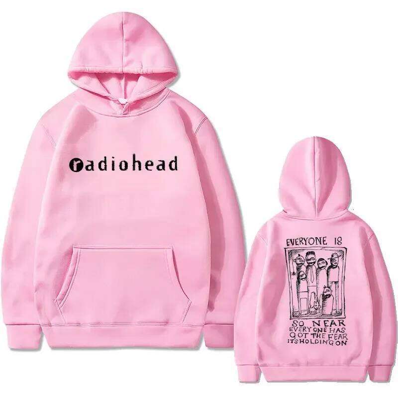 Rock band Radiohead printed hooded sweatshirt for men and women, retro men's fashion, gothic Y2K street style hoodie W260626 - view 6