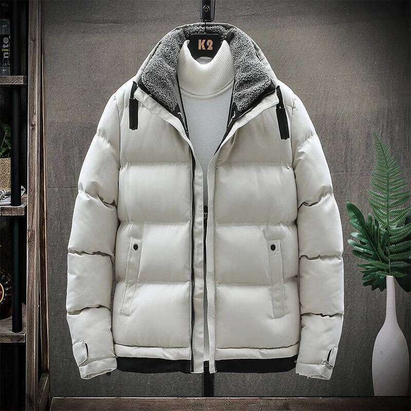 winter and Cotton coat 2026 new style stand collar parka jacket Men's windproof thick warm man's parkas J260626 - view 6
