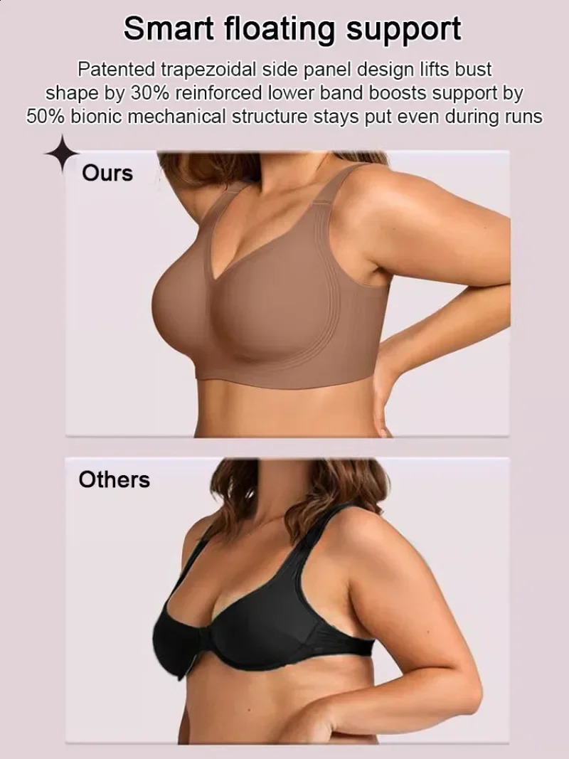 Top RatedWomens SeamlBra Removable Pads WirelBralette Comfortable FullCoverage Ideal for Daily Casual Wear Use 260626 - view 4