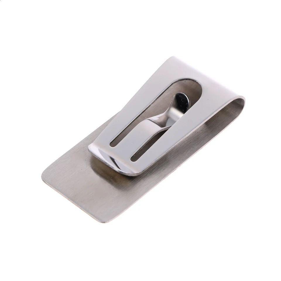Black Money Clip Mens Stainless Steel Silver Cash Holder Male Mini Purse Metal Bill Clamp Slim Pocket ID Credit Card Folder 260626 - view 4