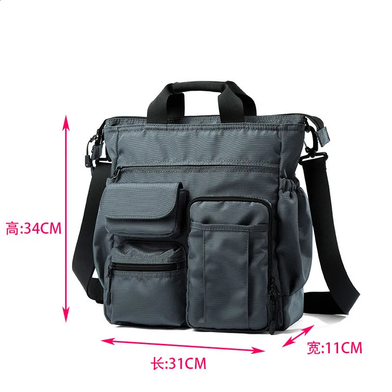 Oxford Crossbody Bag Multifunctional Shoulder Bag for Business TravelCasual Use Stylish Laptop Briefcase with Adjustable Strap 260626 - view 7