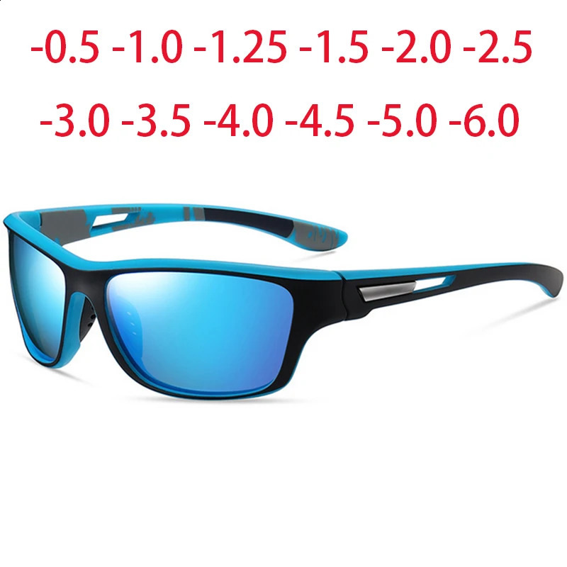 Outdoor Sport Driving Myopia Sunglasses Men Polarized Anti- Windbreak Prescription Sun Glasses 0 -05 -075 To -50260603