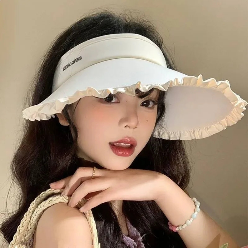 Summer Sun Proof Cap Outdoor Cycling Sun Hat Lady Big Brim Uv Proof Sunshade Hat Empty Cap Ponytail Hat Collapsible Hat 260625 - view 4