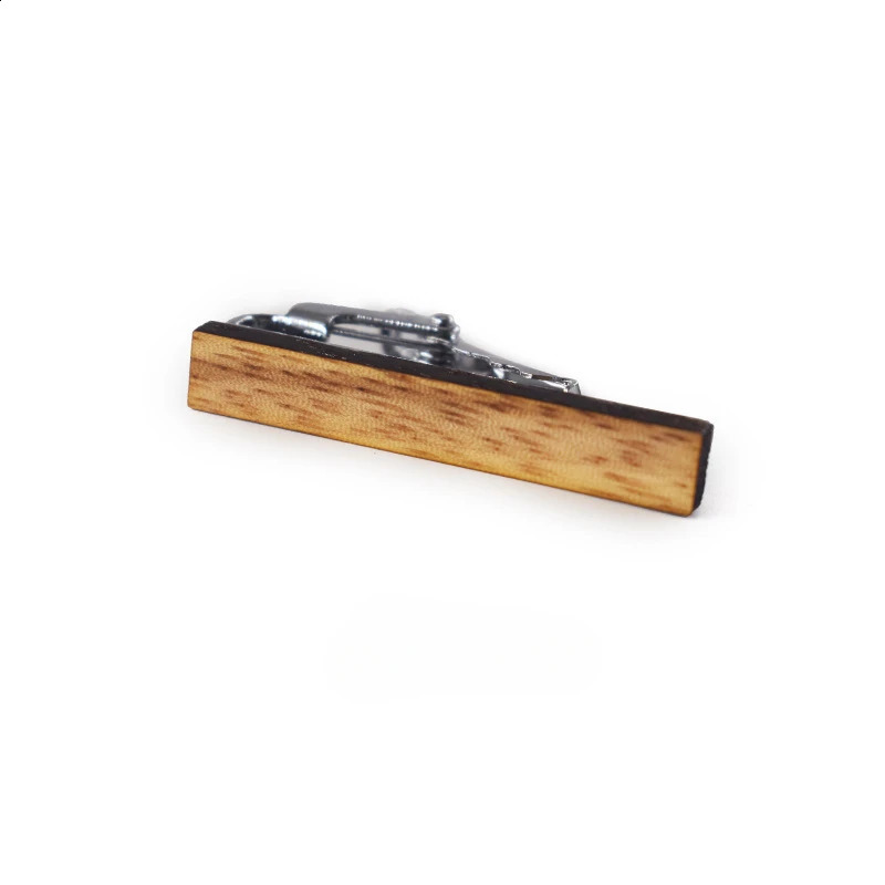 Fashionable Wooden Tie Clips 4cm Small Classy Anti-slip Clip Mans Suit Decorative Tie Clips 260626 - view 6