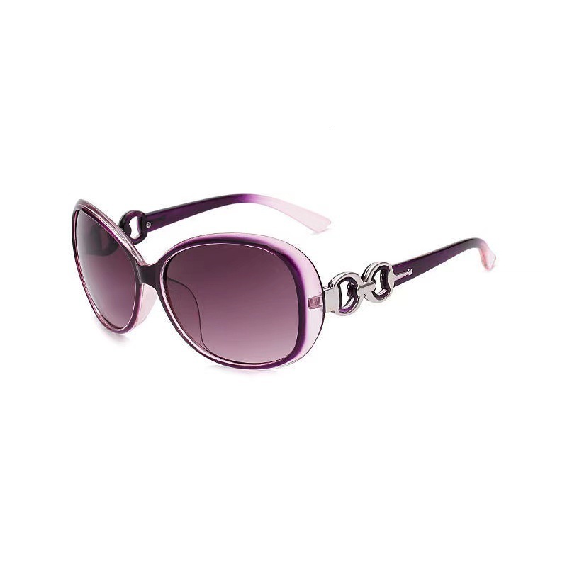 Instagram Sunglasses Female Designer Korean Edition Trendy Street Shot Double Ring Sunglasses Female Temperament Big Face Look Thin UV Protection Driv - view 6