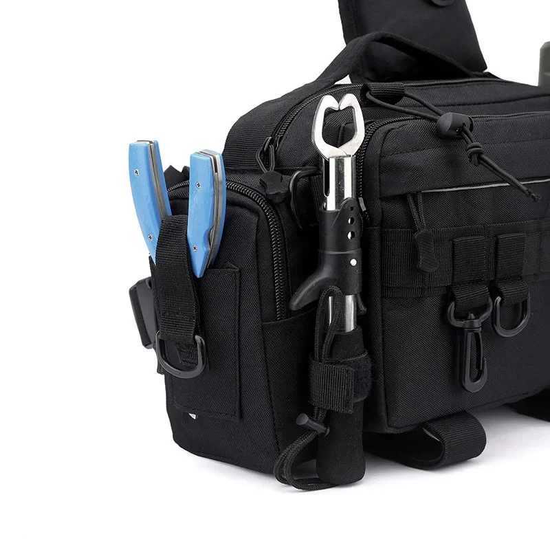 rod multifunction waist bag fishing bag tactical backpack crossbody bag fishing rod holder fishing tackle bag rod bag M260626 - view 3