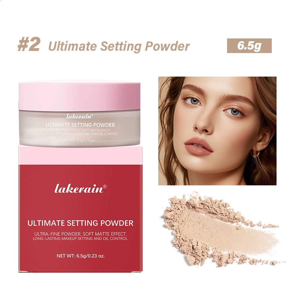 Setting Powder long-Lasting Matte Pink Finish Oil Control Makeup Fixation Removal Pore Modification Setting Cosmetics one size 260625 - view 7