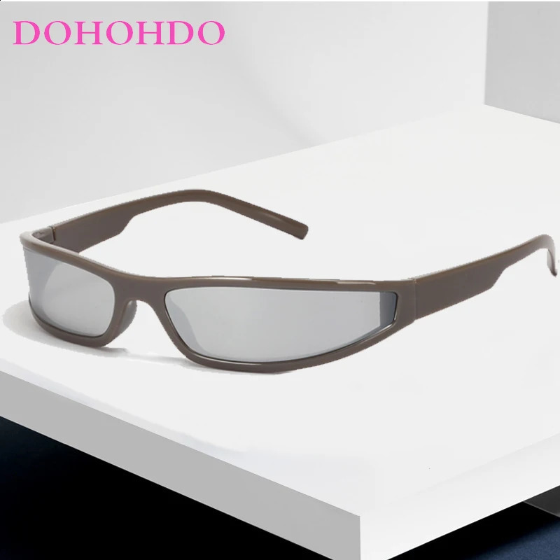 DOHOHDO Y2K Sport Sunglasses For Women Men Rectangle Narrow Shade Eyewear Male Punk Cycling Driving Sun Glasses UV400 260626 - view 3