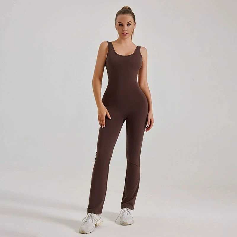 Style New American 2026 Women Slim Fit Yoga Bodysuit Fashion Cutout Body-Hugging One-Piece Yoga Sets for Running Fitness M260626 - view 3