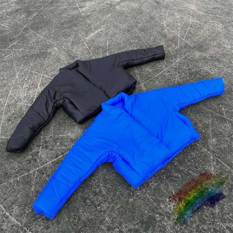 2023fw YZY DONDA PUFFER JACK Parkas Men Women Solid Color Velvet Thicken Keep Warm Down Jacket Coats J260626