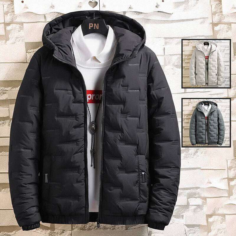 2025 Winter New Men's Baseball Collar Mesh Pressed Lightweight Cotton Jacket Vintage Flight Casual Long Sleeve W260626 - view 3