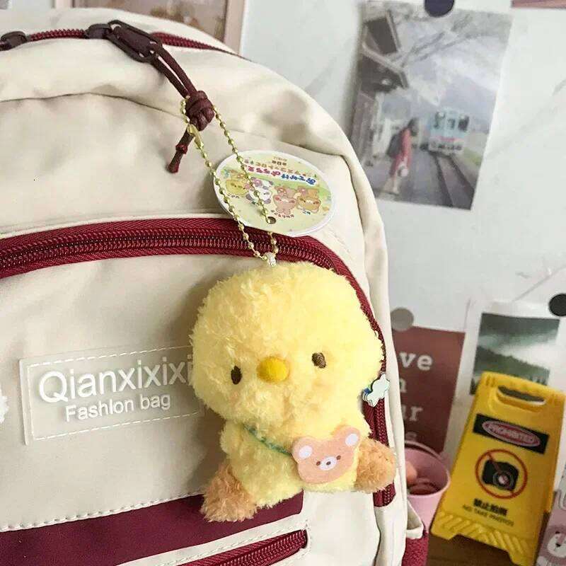 peluche Kawaii Keychain Cute Plush Doll Toys Bag Charms Pendant Decorations Soft Stuffed Key Ring for Girls Kids Gifts 26Y0626 - view 3