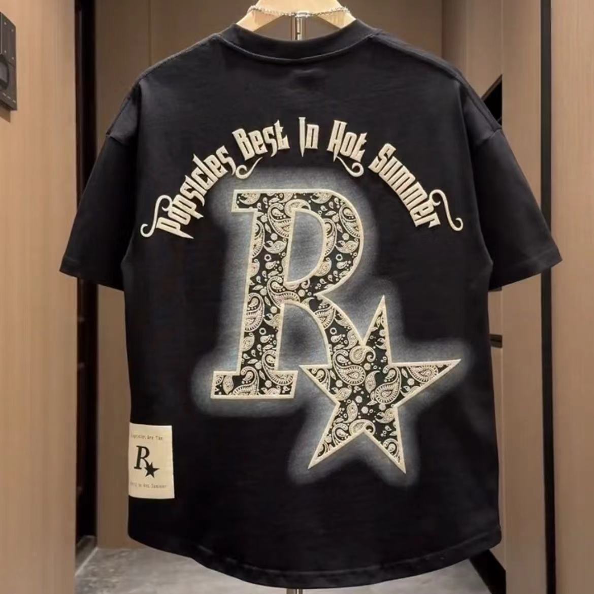 Summer New Trendy Brand Three-Dimensional Printed Round-Neck Short-Sleeve T-Shirt Men Women, Loose And Versatile, Casual Half-Sleeve For Teenagers
