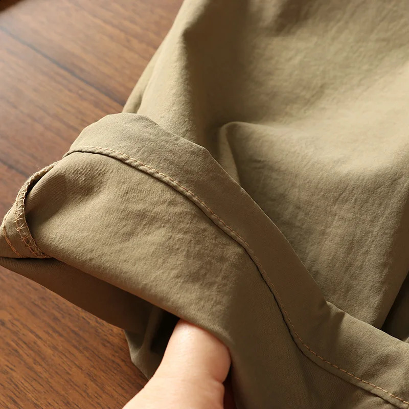 Mens Summer Cargo Pants Outdoor Street Fashion Spring Slacks Baggy Joggers Hiking Long Loose Vintage Trousers For Men 260625 - view 7