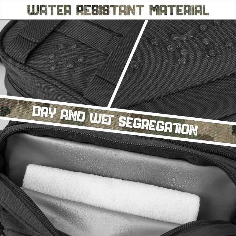 Hygiene Toiletry Bag For Men Bag Mens Shaving Kit Travel shower Bag Waist BackpackTool Molle Pouches Small Dopp Kit belt bag M260626 - view 4