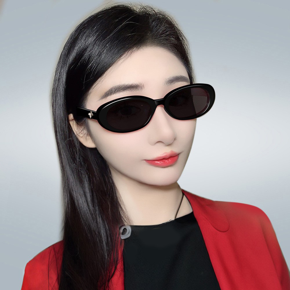 Classic Retro Round Fashion Rivet Small Frame Unisex Trendy Versatile Sunglasses wholesale