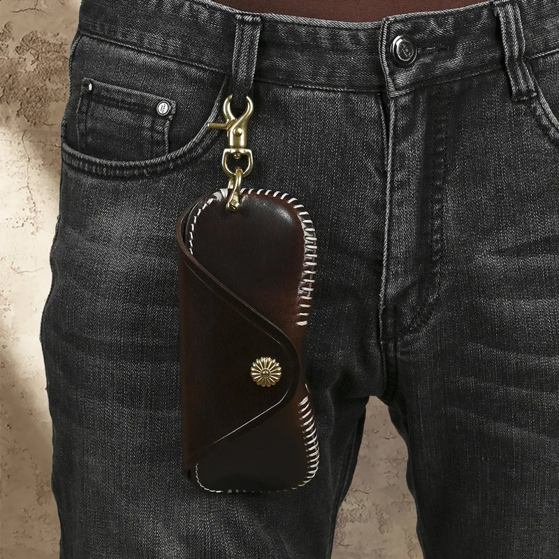 Full-grain Leather Handmade Retro Glasses Case Sunglasses Storage Box 260625 - view 6