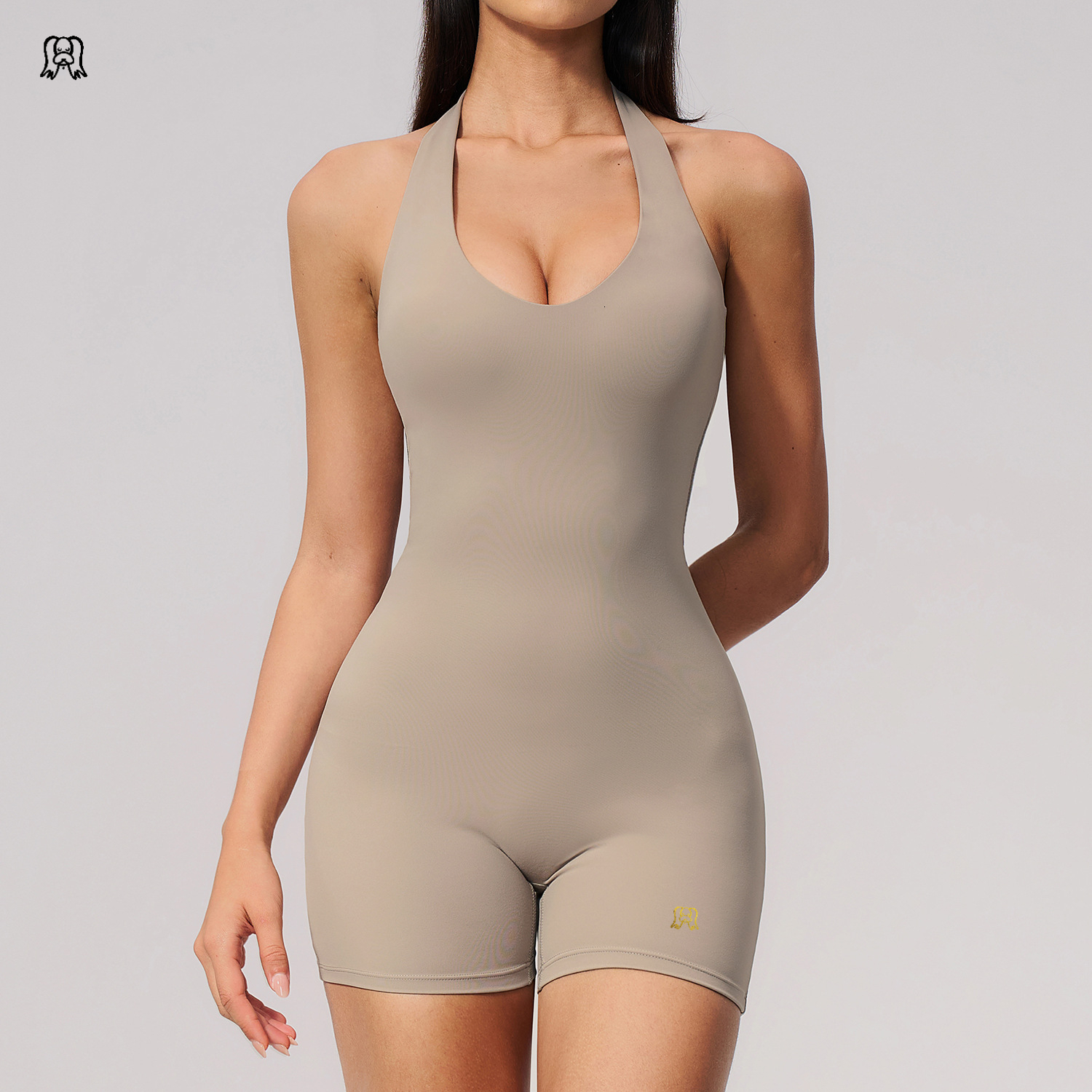lucky dog yoga V-neck backless yoga and tennis jumpsuit - view 6