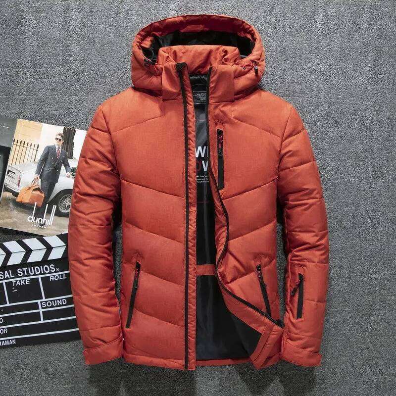 Men's Luxury Winter White Duck Down Jacket Coats Windproof Parka Casual Goose Feather Male Hood Thick Warm Waterproof Jackets J260626 - view 5