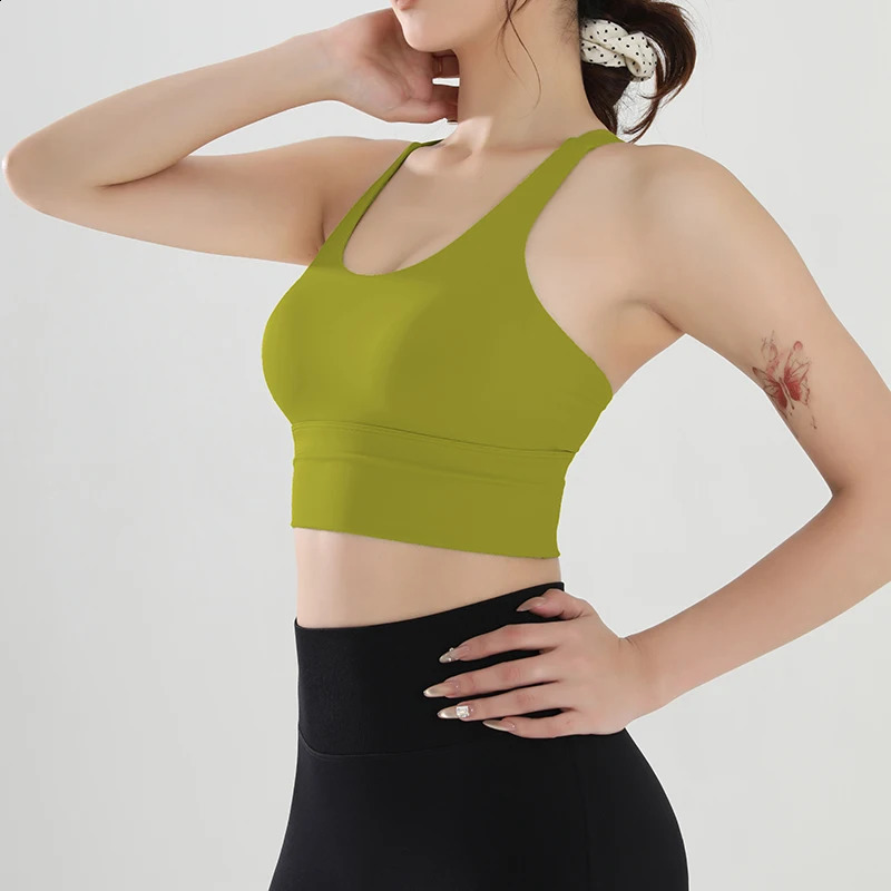 Womens Shock-Absorbing Yoga Sports Bra Summer Fitness Gathered Breasts Accessory Breathable Comfortable Yoga Sports Bra 260626 - view 5