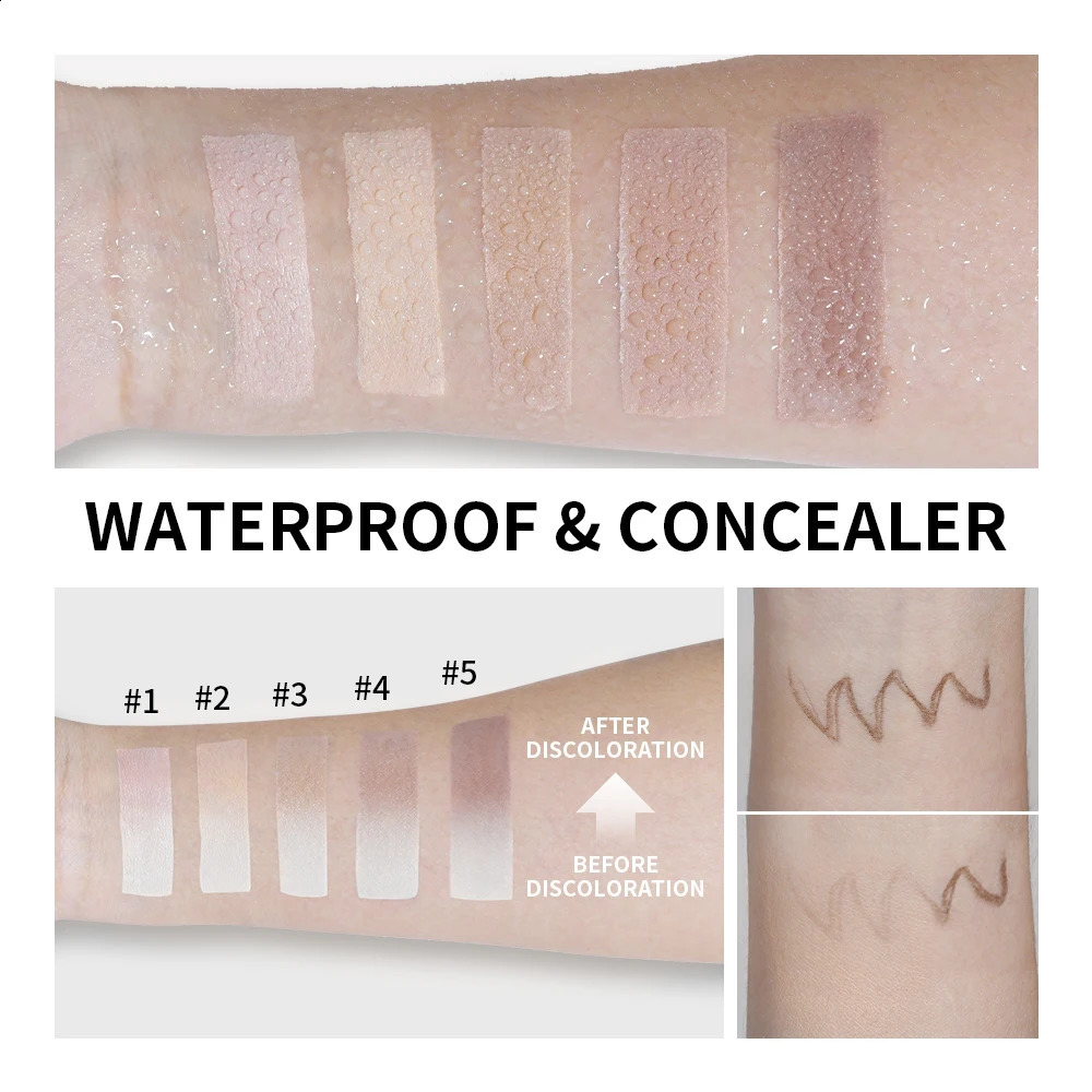 Lakerain Color Changing Foundation Stick Full Coverage Matte Finish Dual-Ended Brush Stick Waterproof Smooth Foundation Makeup 260625 - view 7