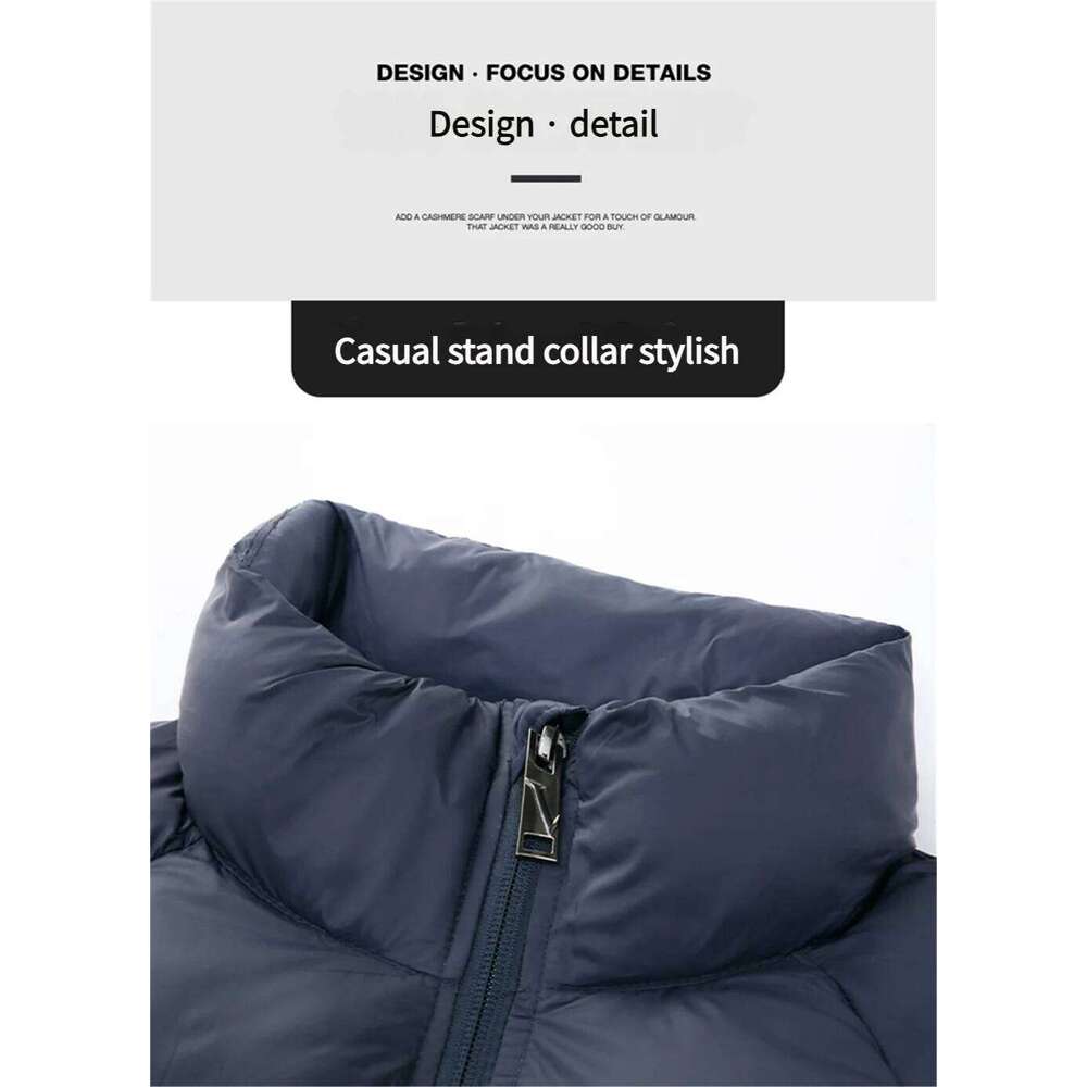 Winter Men's Warm Padded Jackets Fashion Male Stand Collar Cotton Thicken Parkas Man Windbreaker Thermal Puffer Coats Clothing J260626 - view 5