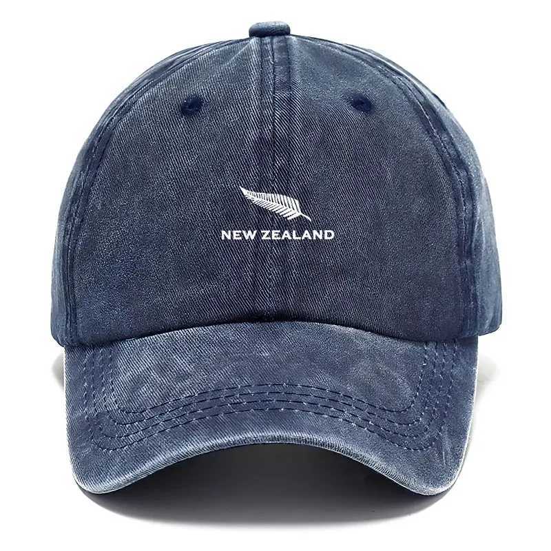 Travel for Unisex Outdoor Hat Dad Hat Adventure Vintage Washed Cotton Feather Streetwear Style New Zealand Theme Distressed M260626 - view 4