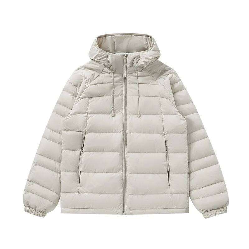 UETEEY Ultra Light Men's Jacket 90% White Duck Down Hooded Winter Coat Men 2025 New Autumn Warm Compression Packable W260626 - view 6