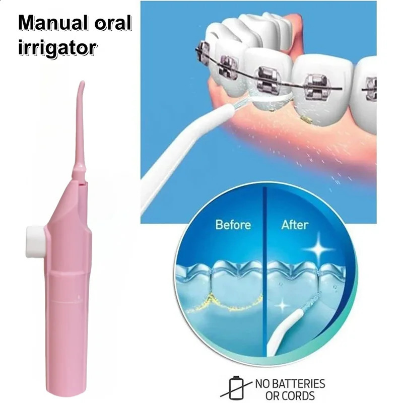 Portable High Pressure Oral Irrigator Household Dental Floss Manual Water Toothpick for Teeth Cleaning 260626 - view 6