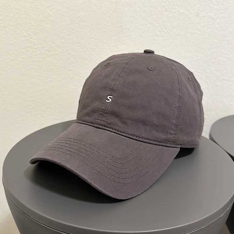 Slimming Baseball Korean Face Style S Embroidery Adjustable Unisex Sun Hat Summer 2026 Daily Casual Ins Trendy Birthday Gift M260626 - view 3
