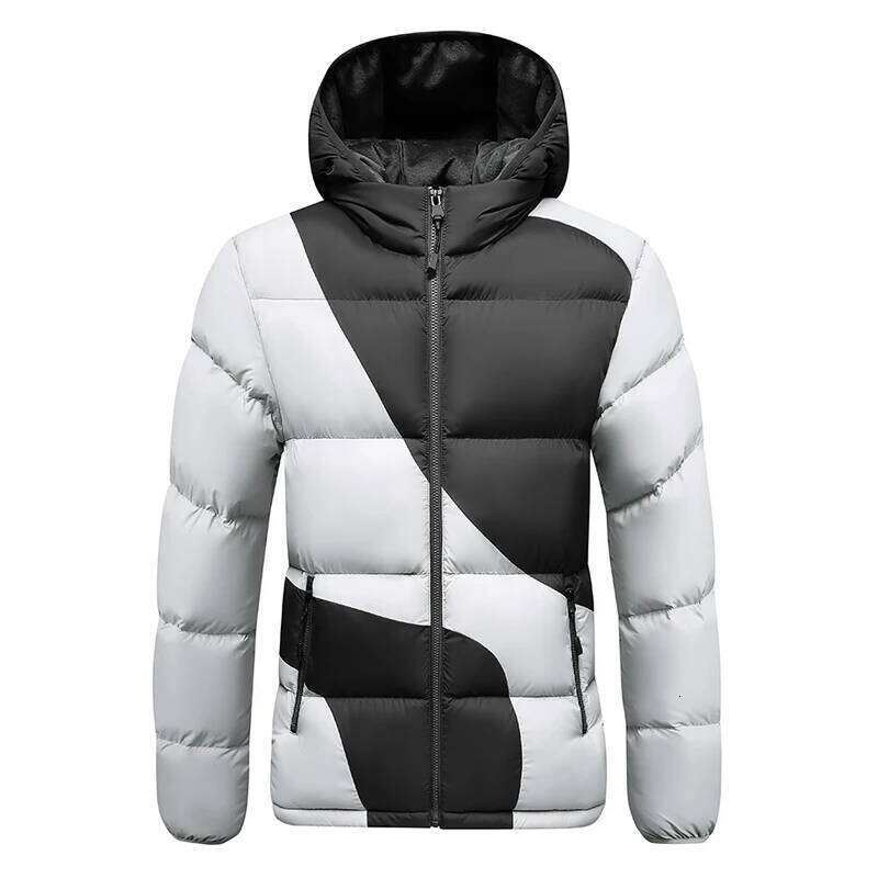 New Windproof Thickening Tops Outdoors Loose Versatile Comfort Keep Warm Coats Winter Fashion Casual Solid Hooded Parka Men W260626 - view 6