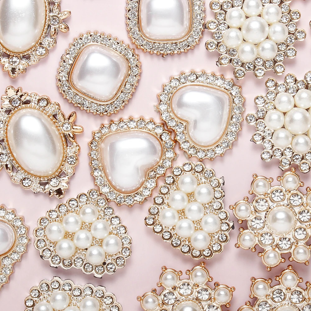 20pcs White Acrylic and Rhinestone Decorative Patches for Jewelry Making DIY Fashion Decoration Clothing and Crafts Accessories 260623 - view 7
