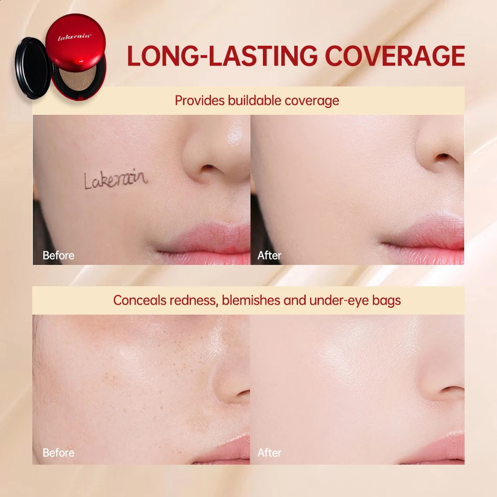 Sunscreen Cushion Foundation Natural Moisturizing Concealer Whitening Oil-control Women Base Long-lasting Makeup Korean Cosmetic 260625 - view 6
