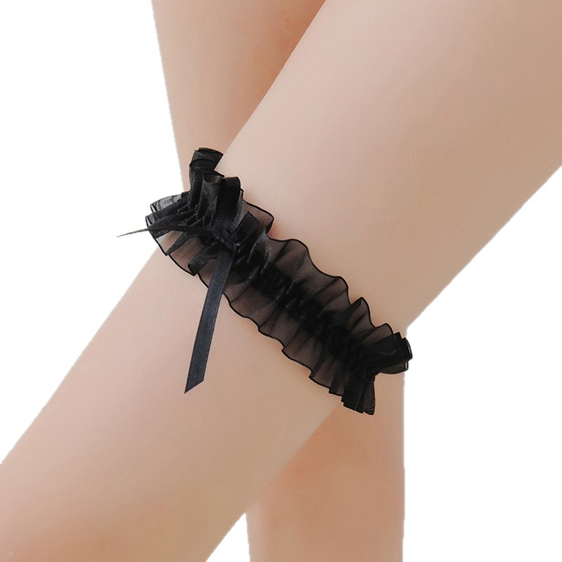 Stage Wear Women's Lace Bow Strap Thigh Garter, Sexy Versatile Costume Leg Accessory - view 1