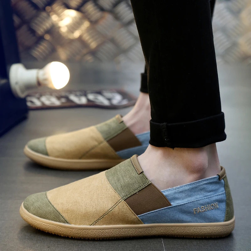 Mens Loafers Summer Slip On Canvas Shoes Men Casual Shoes For Men Flat Fishermans Shoes Women Breathable Mens Espadrilles 260626 - view 5
