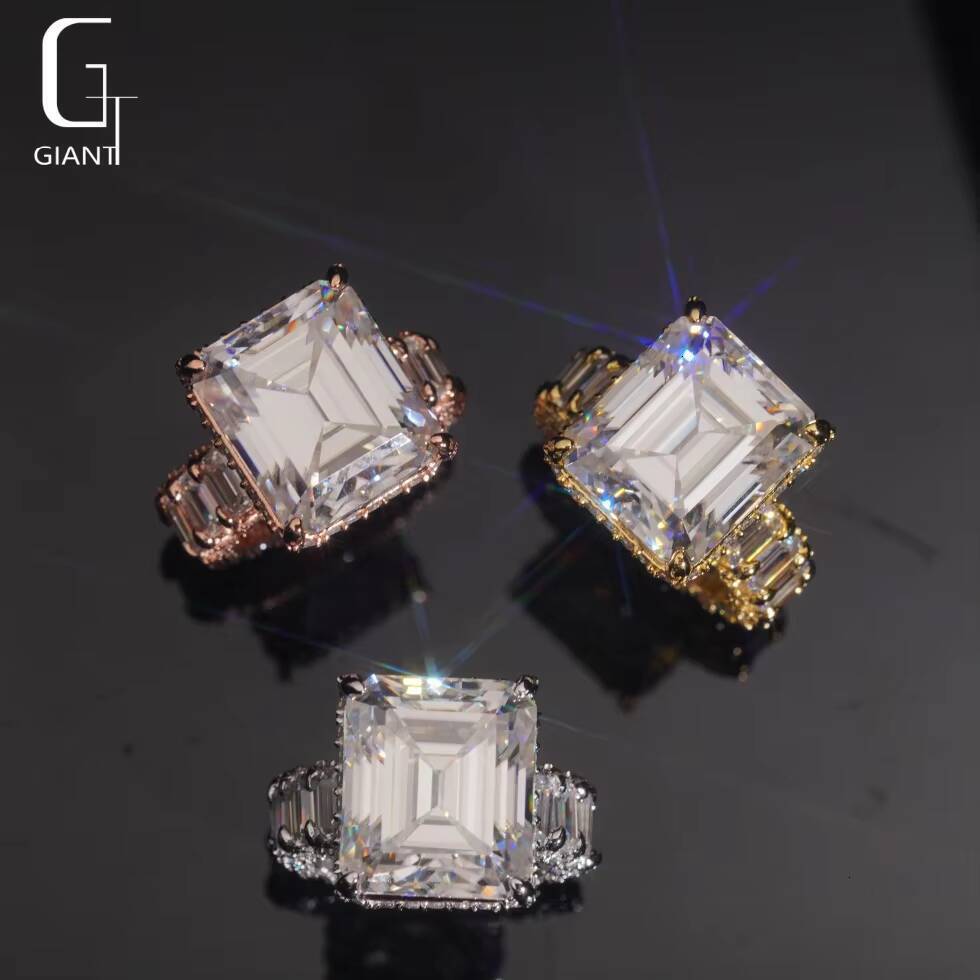 Luxury Iced Out Heart Ring Hip Hop Fine Moissanite Jewelry Past Diamond Tester 925 Sterling Silver Vvs Moissanite Rings Men - view 3
