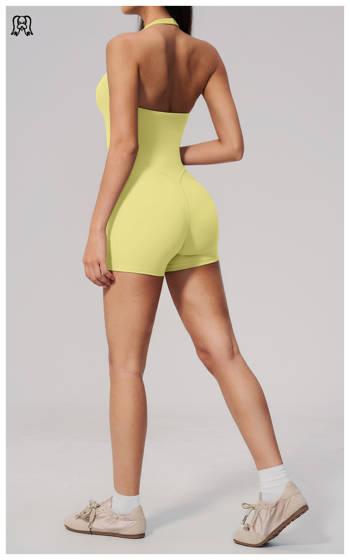 lucky dog yoga V-neck backless yoga and tennis jumpsuit - view 8
