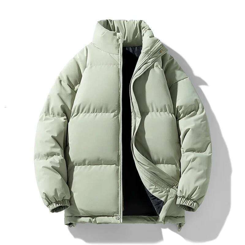 8XL Puffer Men Thick Warm Parka Plus Size Quilted Jacket Solid Outwear Coats Loose Cotton-padded Men's Clothing Top J260626 - view 6