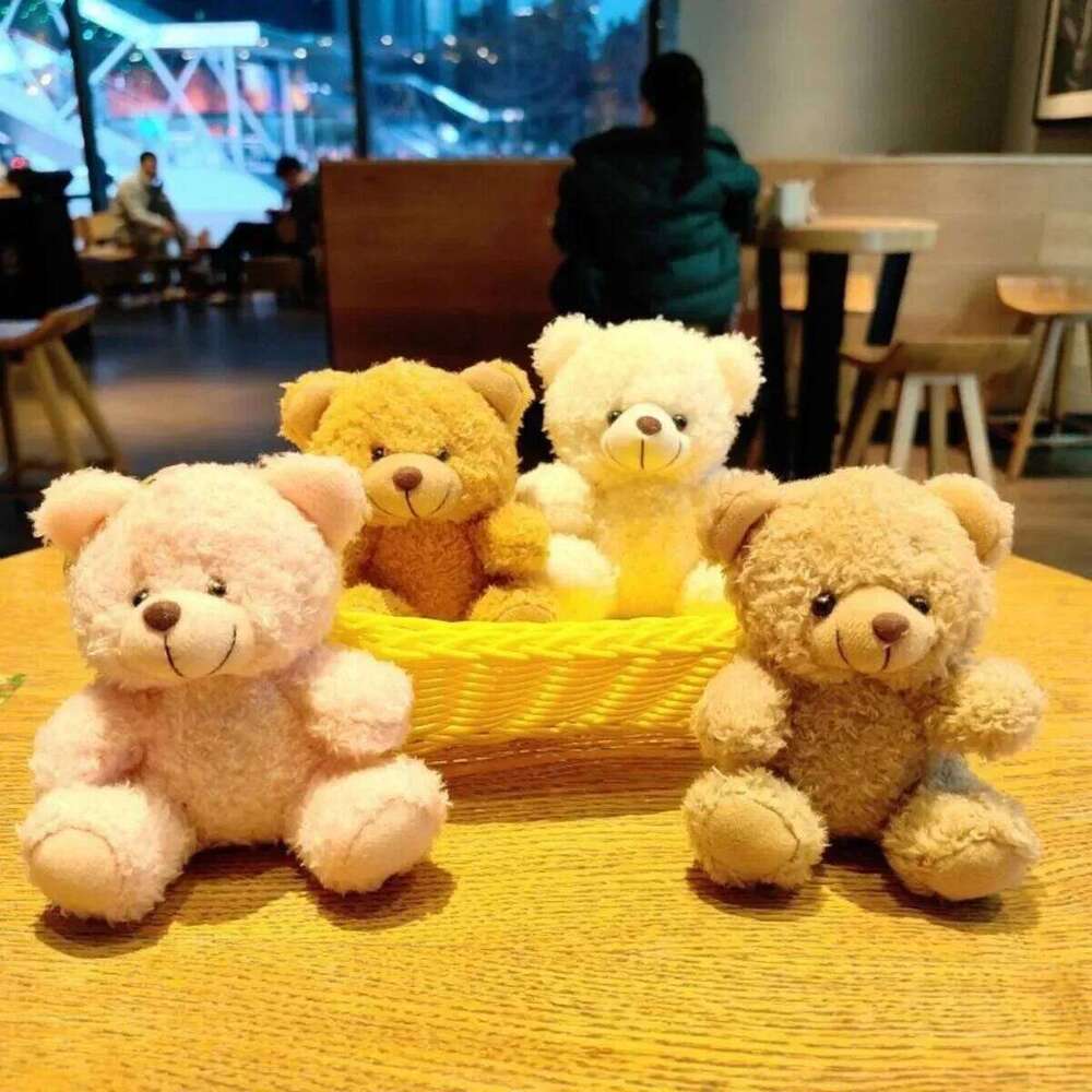 Adorable 3D Plush Bear Keychain Fluffy Faux Fur Doll with PP Cotton Cute Cartoon Key Ring for Car Bag Christmas Gift 26Y0626 - view 5