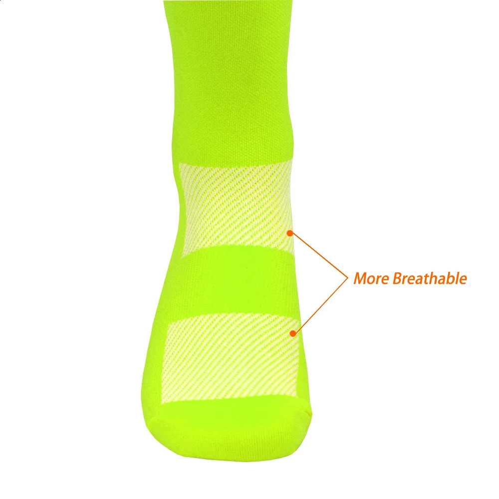 White TREKKING Cycling Socks Non Slip UAE Team Soccer Socks Cushioned Breathable Running Yoga Basketball Bike Sports Grip Socks 260626 - view 7