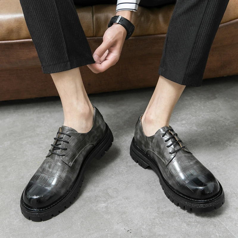 Leather Shoes Business for Men Dress Tenis De Hombre Moccasins Mokasin Caballero ner 260624 - view 6